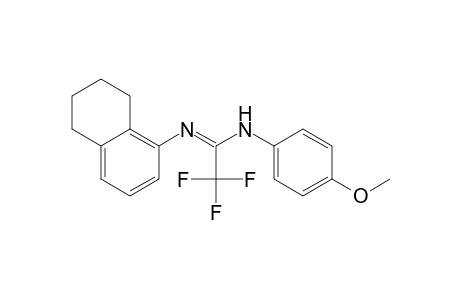 2,2,2-trifluoro-N-(4-methoxyphenyl)-N'-(5,6,7,8-tetrahydronaphthalen-1-yl)ethanimidamide