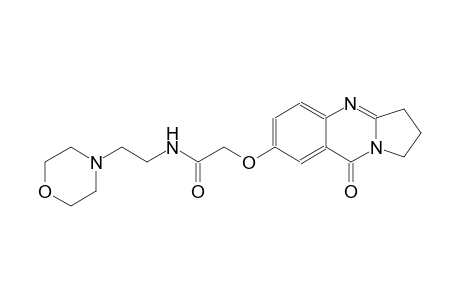 acetamide, N-[2-(4-morpholinyl)ethyl]-2-[(1,2,3,9-tetrahydro-9-oxopyrrolo[2,1-b]quinazolin-7-yl)oxy]-