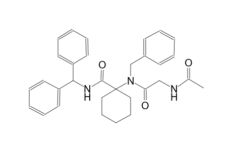 N-benzyl-N-[1-(3,3-diphenylpropanoyl)cyclohexyl]-4-oxopentanamide