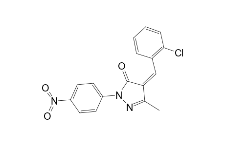 (4Z)-4-(2-chlorobenzylidene)-5-methyl-2-(4-nitrophenyl)-2-pyrazolin-3-one