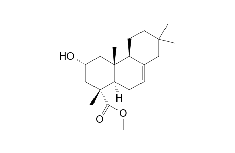 Methyl 16-norisopimar-7-en-2.alpha.-ol-15-oate