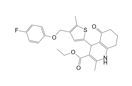 ethyl 4-{4-[(4-fluorophenoxy)methyl]-5-methyl-2-thienyl}-2-methyl-5-oxo-1,4,5,6,7,8-hexahydro-3-quinolinecarboxylate