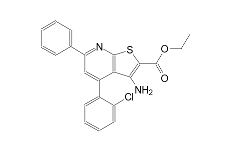 ethyl 3-amino-4-(2-chlorophenyl)-6-phenylthieno[2,3-b]pyridine-2-carboxylate