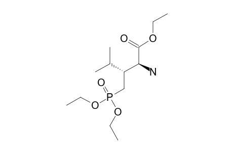ETHYL-(2R,3S)-2-AMINO-3-ISOPROPYL-4-(DIETHOXYPHOSPHORYL)-BUTANOATE