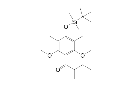 (+/-)-1-(4-tert-Butyldimethylsilyloxy-2,6-dimethoxy-3,5-dimethylphenyl)-2-methylbutan-1-one