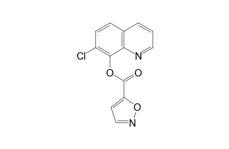 5-Isoxazolecarboxylic acid, 7-chloro-8-quinolinyl ester