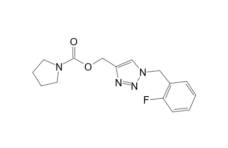 [1-(2-Fluorobenzyl)-1,2,3-triazol-4-yl]methyl pyrrolidine-1-carboxylate