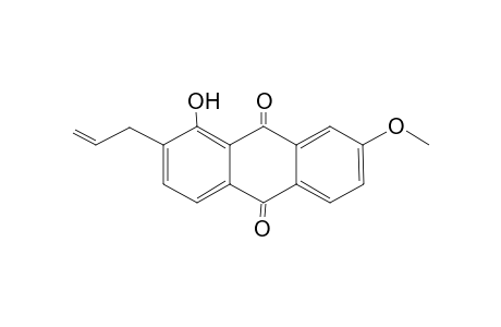 1-Hydroxy-8-methoxy-2-(prop-2'-enyl)anthraquinone