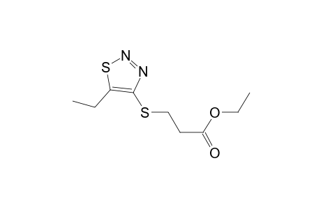 3-[(5-ethyl-4-thiadiazolyl)thio]propanoic acid ethyl ester