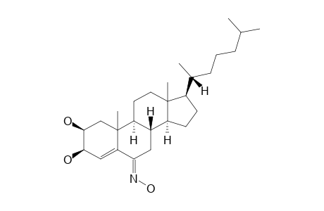 2-BETA,3-BETA-DIHYDROXY-6-(E)-HYDROXIMINO-CHOLEST-4-ENE