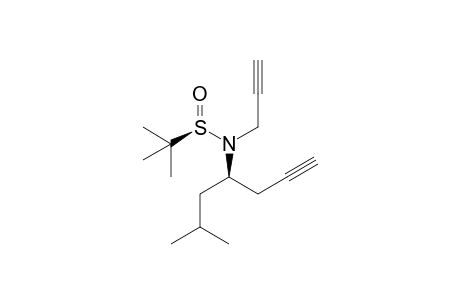 (4R,RS)-N-(tert-Butanesulfinyl)-N-(2-propyl)-2-methylhept-6-yn-4-amine