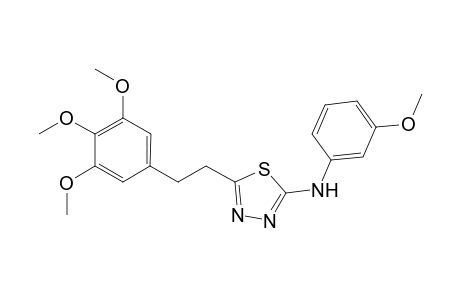 N-(3-Methoxyphenyl)-5-(3,4,5-trimethoxyphenethyl)-1,3,4-thiadiazol-2-amine