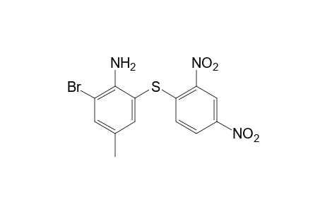 2-bromo-6[(2,4-dinitrophenyl)thio]-p-toluidine