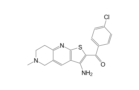 methanone, (3-amino-5,6,7,8-tetrahydro-6-methylthieno[2,3-b]1,6-naphthyridin-2-yl)(4-chlorophenyl)-