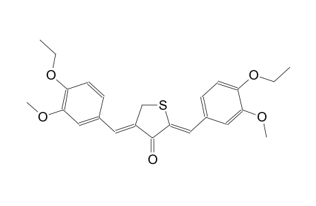 (2Z,4Z)-2,4-bis(4-ethoxy-3-methoxybenzylidene)dihydro-3(2H)-thiophenone