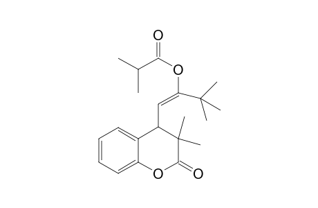 4-{2'-[(t-Butyl)-2'-(isopropylcarbonyl)oxy]ethenyl}-3,3-dimethyl-3,4-dihydrobenzopyran-2H-2-one