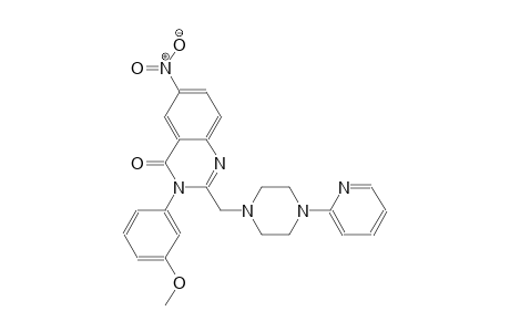 3-(3-methoxyphenyl)-6-nitro-2-{[4-(2-pyridinyl)-1-piperazinyl]methyl}-4(3H)-quinazolinone