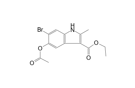 ethyl 5-(acetyloxy)-6-bromo-2-methyl-1H-indole-3-carboxylate