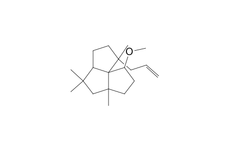 11.alpha.-allyl-2.alpha.-methoxy-5.beta.,7,7,11.beta.-tetramethyl-8.alpha.-tricyclo(6.3.0.0(1,5))undecane