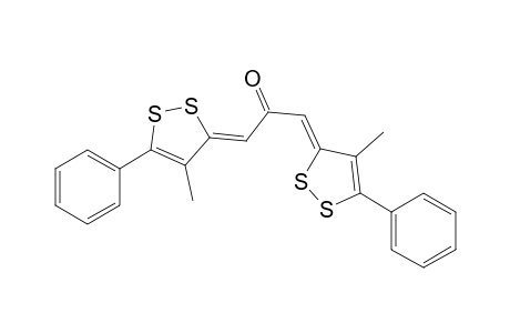 2-Propanone, 1,3-bis(4-methyl-5-phenyl-3H-1,2-dithiol-3-ylidene)-, (Z,Z)-