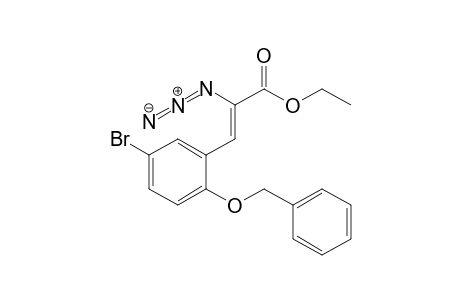 (Z)-2-azido-3-(2-benzoxy-5-bromo-phenyl)acrylic acid ethyl ester