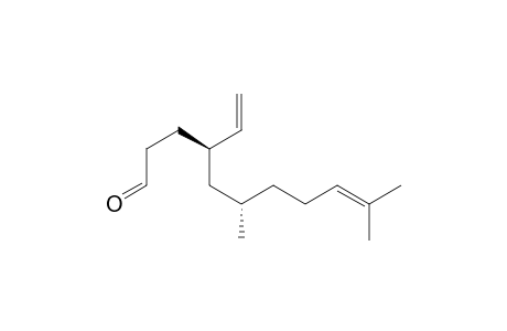 4(R,S)-vinyl-6(S)-10-dimethyl-9-undecenal