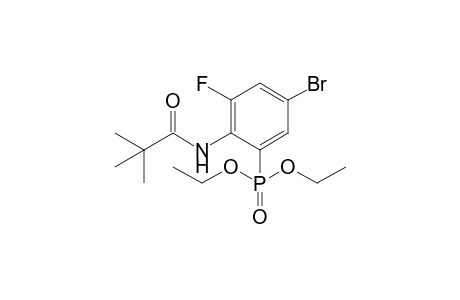 5-Bromo-2-(2',2'-dimethylpropionamido)-3-fluorobenzenephosphonic acid diethyl ester