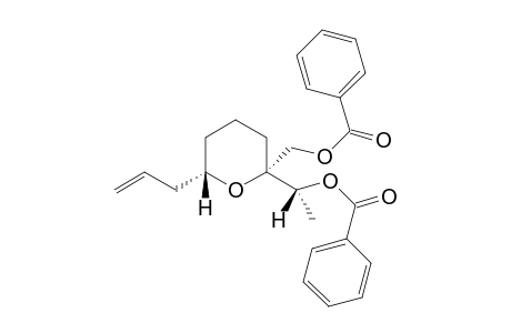 (1'R*,2R*,6S*)-2-(1'-Benzoyloxyethyl-2-benzoyloxymethyl-6-(2''-propenyl)oxane