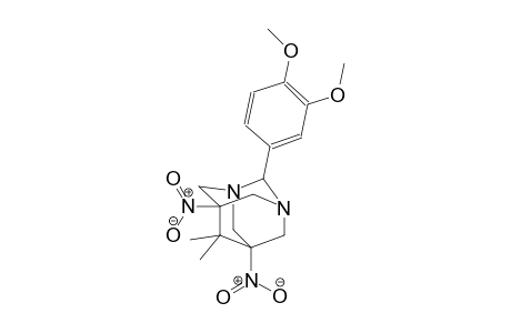 2-(3,4-dimethoxyphenyl)-6,6-dimethyl-5,7-dinitro-1,3-diazatricyclo[3.3.1.1~3,7~]decane