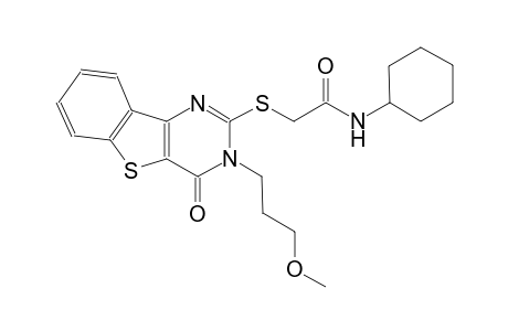 N-cyclohexyl-2-{[3-(3-methoxypropyl)-4-oxo-3,4-dihydro[1]benzothieno[3,2-d]pyrimidin-2-yl]sulfanyl}acetamide