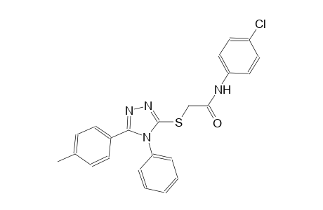 N-(4-chlorophenyl)-2-{[5-(4-methylphenyl)-4-phenyl-4H-1,2,4-triazol-3-yl]sulfanyl}acetamide