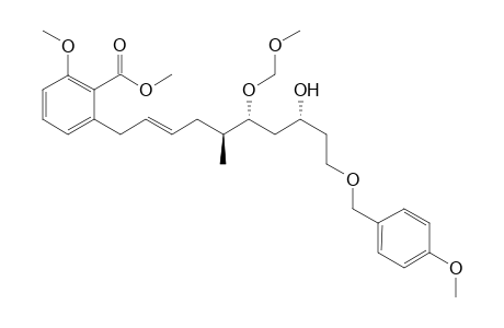 Methyl 2-[(2E,5S,6R,8R)-8-Hydroxy}-10-[(4-methoxybenzyl)oxy]-6-methoxymethoxy-5-methyldec-2-enyl]-6-methoxybenzoate