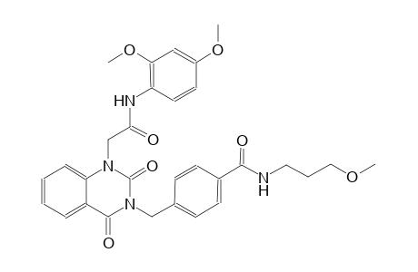 4-[(1-[2-(2,4-dimethoxyanilino)-2-oxoethyl]-2,4-dioxo-1,4-dihydro-3(2H)-quinazolinyl)methyl]-N-(3-methoxypropyl)benzamide