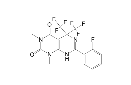 7-(2-Fluoro-phenyl)-1,3-dimethyl-5,5-bis-trifluoromethyl-5,8-dihydro-1H-pyrimido[4,5-d]pyrimidine-2,4-dione