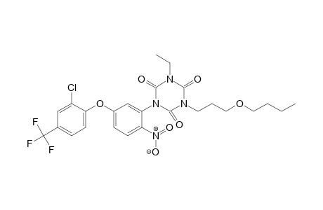 1,3,5-Triazine-2,4,6(1H,3H,5H)-trione, 1-(3-butoxypropyl)-3-[5-[2-chloro-4-(trifluoromethyl)phenoxy]-2-nitrophenyl]-5-ethyl]-