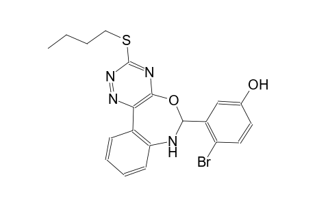4-bromo-3-[3-(butylsulfanyl)-6,7-dihydro[1,2,4]triazino[5,6-d][3,1]benzoxazepin-6-yl]phenol