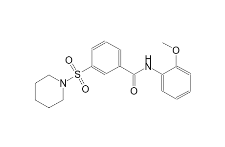 benzamide, N-(2-methoxyphenyl)-3-(1-piperidinylsulfonyl)-