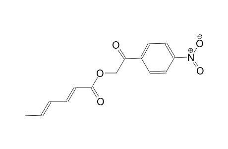 2-(4-nitrophenyl)-2-oxoethyl (2E,4E)-2,4-hexadienoate