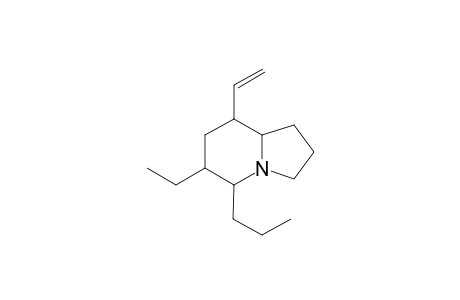 8-Vinyl-5-propyl-6-ethylindolizidine