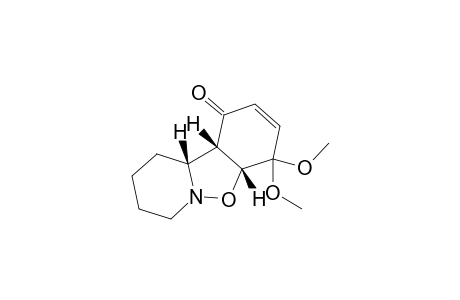 (4aRS,10aRS,10bSR)-4,4a,7,8,9,10,10a,10b-Octahydro-4,4-dimethoxy-1H-pyrrolo[1,2-b][1,2]benzisoxazol-1-one
