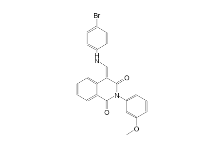 1,3(2H,4H)-isoquinolinedione, 4-[[(4-bromophenyl)amino]methylene]-2-(3-methoxyphenyl)-, (4E)-