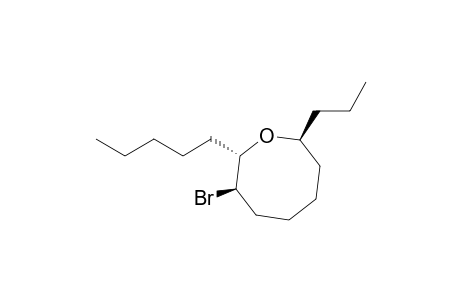 Oxocane, 3-bromo-2-pentyl-8-propyl-, [2S-(2.alpha.,3.beta.,8.beta.)]-