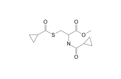 L-Cysteine, N,S-bis(cyclopropylcarbonyl)-, methyl ester