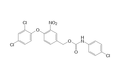 4-(2,4-dichlorophenoxy)-3-nitrobenzyl alcohol, p-chlorocarbanilate (ester)