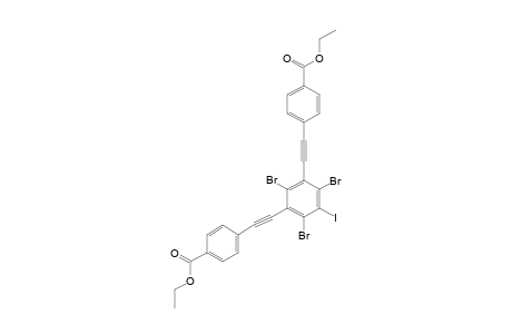 1,3,5-TRIBROMO-2,4-BIS-[PARA-(ETHOXYCARBONYL)-PHENYLETHYNYL]-6-IODOBENZENE