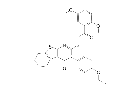 2-{[2-(2,5-dimethoxyphenyl)-2-oxoethyl]sulfanyl}-3-(4-ethoxyphenyl)-5,6,7,8-tetrahydro[1]benzothieno[2,3-d]pyrimidin-4(3H)-one