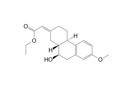 Ethyl Z-(4aR*,10R*,10aR*)-10-Hydroxy-7-methoxy-3,4,4a,9,10,10a-hexahydrophenanthren-2(1H)-ylideneacetate