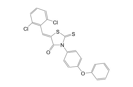 (5Z)-5-(2,6-dichlorobenzylidene)-3-(4-phenoxyphenyl)-2-thioxo-1,3-thiazolidin-4-one