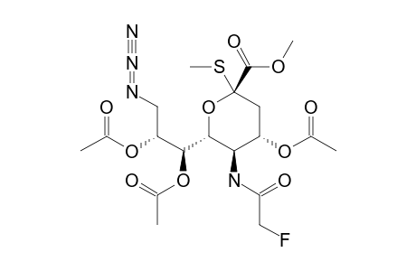 METHYL_(METHYL_5-FLUOROACETAMIDO-4,7,8-TRI-O-ACETYL-9-AZIDO-3,5,9-TRIDEOXY-2-THIO-D-GLYCERO-ALPHA-D-GALACTO-2-NONULOPYRANOSID)-ONATE