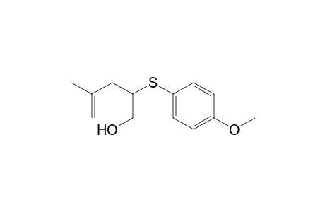 2-(4-Methoxyphenyl)sulfanyl-4-methyl-pent-4-en-1-ol